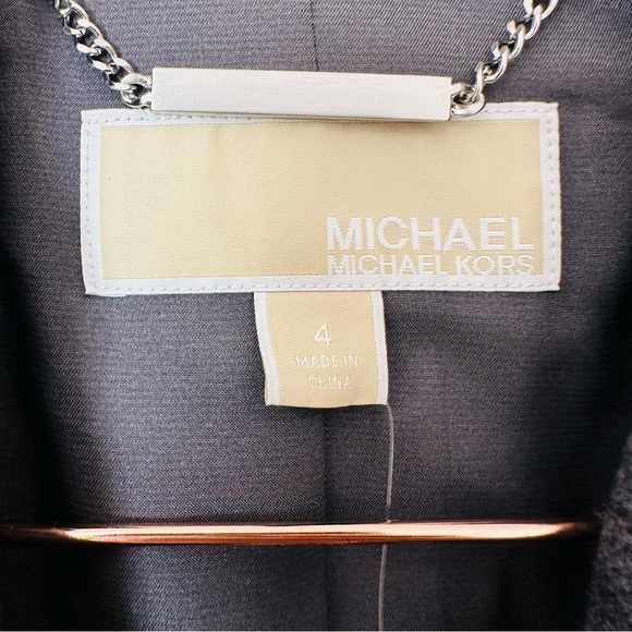 New Michael Michael Kors Paisley Embroidered Wool Melton Coat - Picture 9 of 9